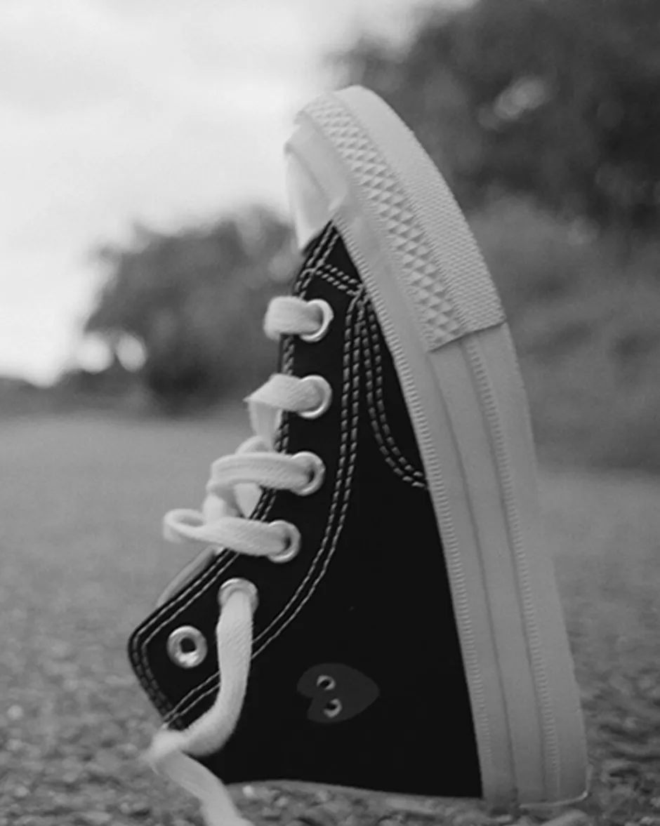 Converse Bambini (Età 4-8 Anni)|Ragazzo<PLAY Comme des Garçons Single Heart Chuck 70 Black/Egret/Red