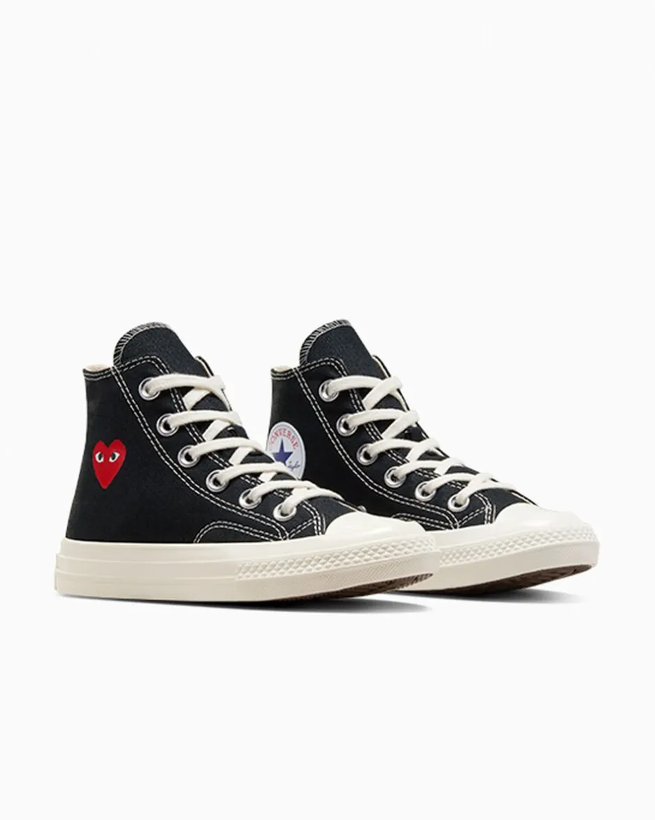 Converse Bambini (Età 4-8 Anni)|Ragazzo<PLAY Comme des Garçons Single Heart Chuck 70 Black/Egret/Red
