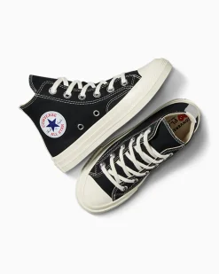 Converse Bambini (Età 4-8 Anni)|Ragazzo<PLAY Comme des Garçons Single Heart Chuck 70 Black/Egret/Red