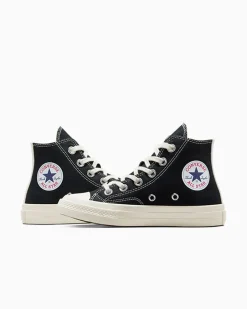 Converse Bambini (Età 4-8 Anni)|Ragazzo<PLAY Comme des Garçons Single Heart Chuck 70 Black/Egret/Red