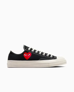 Converse Modelli Bassi|Modelli Bassi<PLAY Comme des Garçons Single Heart Chuck 70 Black/Egret/Red