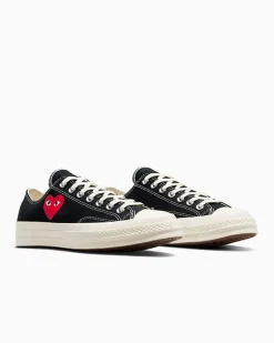 Converse Modelli Bassi|Modelli Bassi<PLAY Comme des Garçons Single Heart Chuck 70 Black/Egret/Red