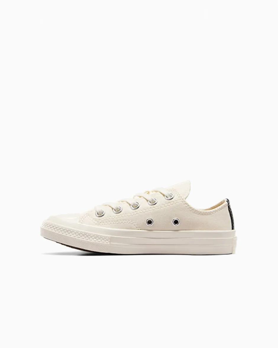 Converse Bambini (Età 4-8 Anni)|Ragazzo<PLAY Comme des Garçons Single Heart Chuck 70 Bianco latte/Rosso/Nero