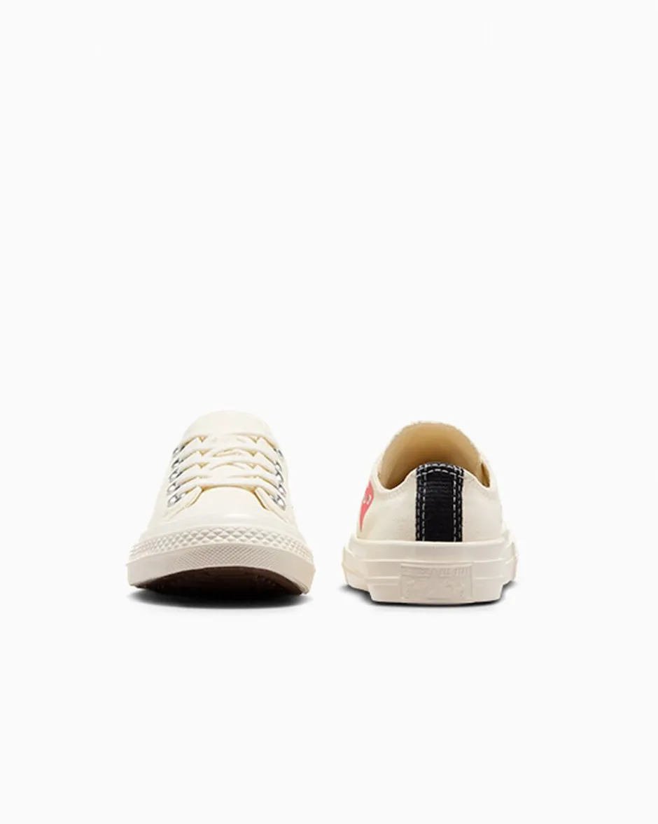 Converse Bambini (Età 4-8 Anni)|Ragazzo<PLAY Comme des Garçons Single Heart Chuck 70 Bianco latte/Rosso/Nero