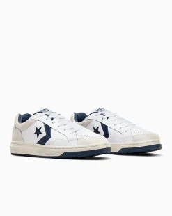 Converse Modelli Bassi|Modelli Bassi<Pro Blaze Classic Leather & Suede Bianco/Navy/Grigio vaporoso