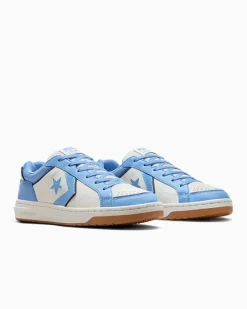 Converse Modelli Bassi|Modelli Bassi<Pro Blaze Classic Leather & Suede Egret/Cielo terso/Avorio naturale