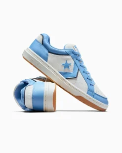 Converse Modelli Bassi|Modelli Bassi<Pro Blaze Classic Leather & Suede Egret/Cielo terso/Avorio naturale