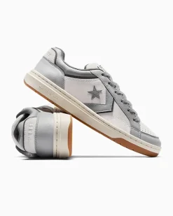 Converse Modelli Bassi|Modelli Bassi<Pro Blaze Classic Leather & Suede Grigio pallido/Avorio naturale