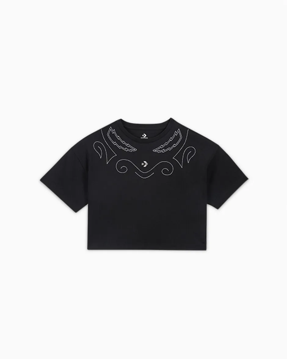 Converse Maglie E T-Shirt|Maglie E T-Shirt<Proud To Be Oversized Cropped T-Shirt Nero Converse