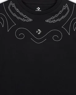 Converse Maglie E T-Shirt|Maglie E T-Shirt<Proud To Be Oversized Cropped T-Shirt Nero Converse