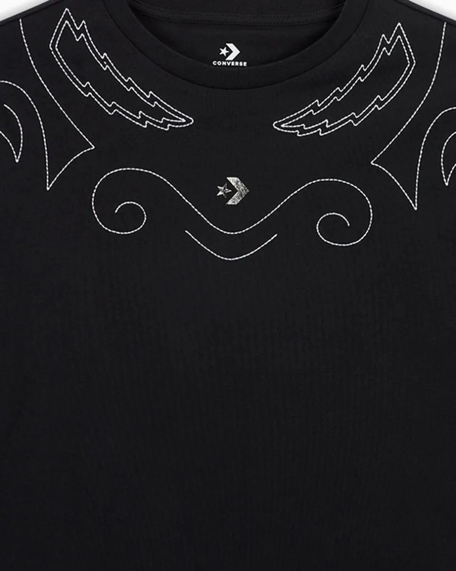 Converse Maglie E T-Shirt|Maglie E T-Shirt<Proud To Be Oversized Cropped T-Shirt Nero Converse