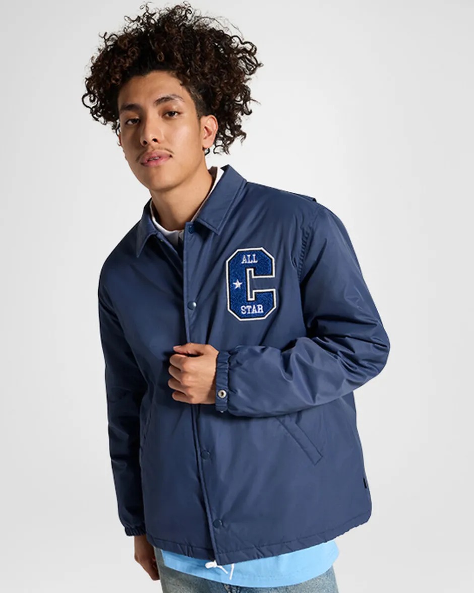 Converse Maglie E T-Shirt|Giacche E Felpe<Retro Coaches Jacket Converse navy
