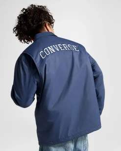 Converse Maglie E T-Shirt|Giacche E Felpe<Retro Coaches Jacket Converse navy