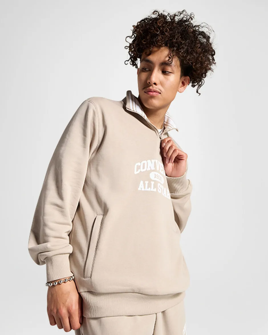 Converse Maglie E T-Shirt|Giacche E Felpe<Retro Quarter Zip Sabbia