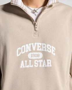 Converse Maglie E T-Shirt|Giacche E Felpe<Retro Quarter Zip Sabbia