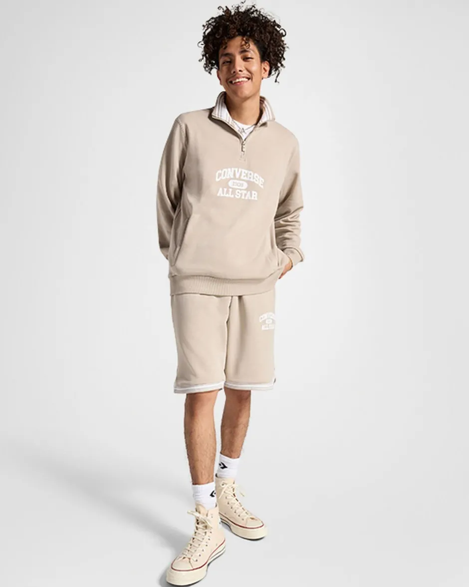 Converse Maglie E T-Shirt|Giacche E Felpe<Retro Quarter Zip Sabbia