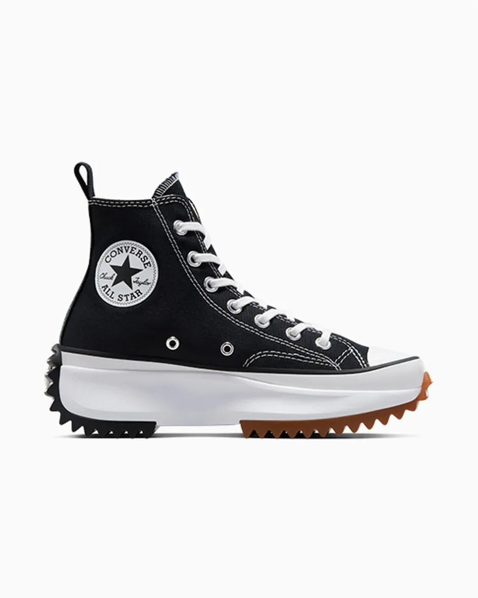 Converse Modelli Alti|Run Star<Run Star Hike Nero/Bianco/Gomma