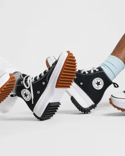 Converse Modelli Alti|Run Star<Run Star Hike Nero/Bianco/Gomma