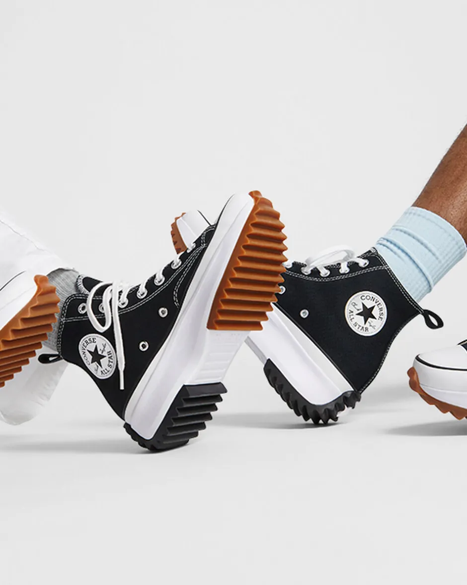 Converse Modelli Alti|Run Star<Run Star Hike Nero/Bianco/Gomma