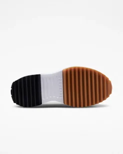 Converse Modelli Alti|Modelli Con Platform<Run Star Hike Platform Foundational Leather Bianco/Nero/Gomma