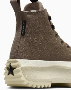 Converse Modelli Alti|Modelli Con Platform<Run Star Hike Platform Weatherized Leather Truffle/Black/Egret