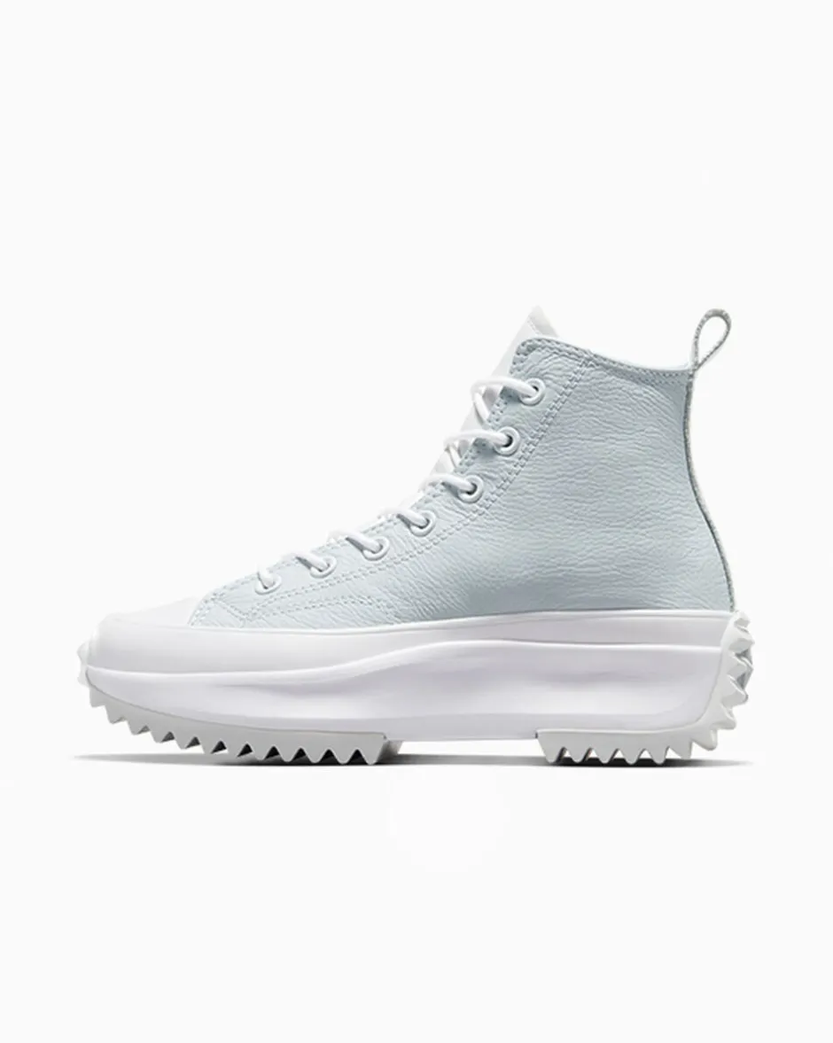 Converse Modelli Alti|Modelli Con Platform<Run Star Hike Utility Leather Bianco/Bagno di luna/Ghosted