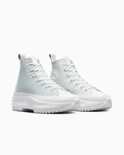 Converse Modelli Alti|Modelli Con Platform<Run Star Hike Utility Leather Bianco/Bagno di luna/Ghosted