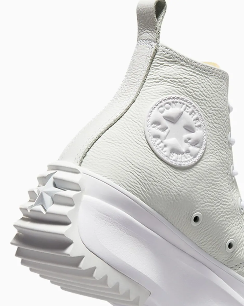 Converse Modelli Alti|Modelli Con Platform<Run Star Hike Utility Leather Bianco/Bagno di luna/Ghosted