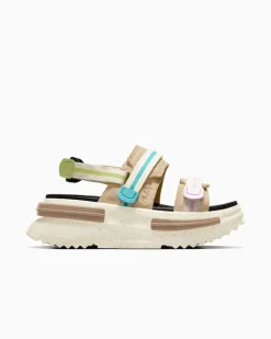 Converse Modelli Con Platform|Run Star<Run Star Utility Sandal CX Nutty Granola/Giallo limone