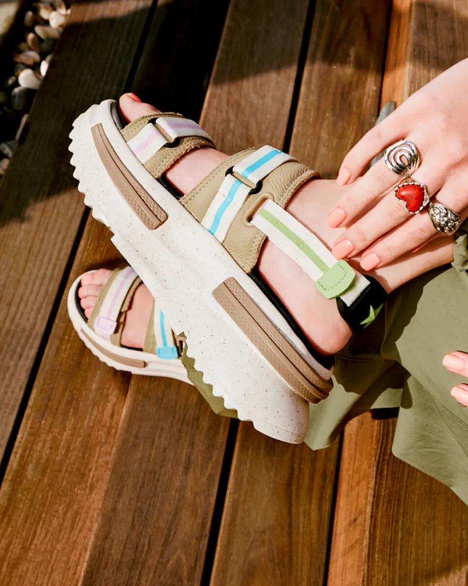 Converse Modelli Con Platform|Run Star<Run Star Utility Sandal CX Nutty Granola/Giallo limone