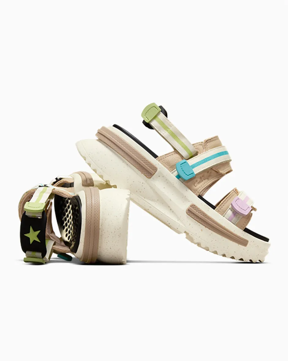 Converse Modelli Con Platform|Run Star<Run Star Utility Sandal CX Nutty Granola/Giallo limone