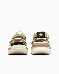 Converse Modelli Con Platform|Run Star<Run Star Utility Sandal CX Nutty Granola/Giallo limone