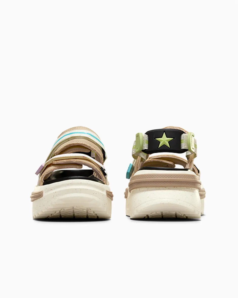 Converse Modelli Con Platform|Run Star<Run Star Utility Sandal CX Nutty Granola/Giallo limone