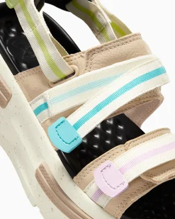 Converse Modelli Con Platform|Run Star<Run Star Utility Sandal CX Nutty Granola/Giallo limone