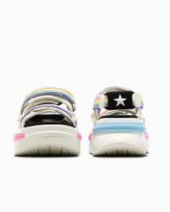 Converse Modelli Con Platform|Run Star<Run Star Utility Sandal CX Pride Egret/Nero/Blu cielo