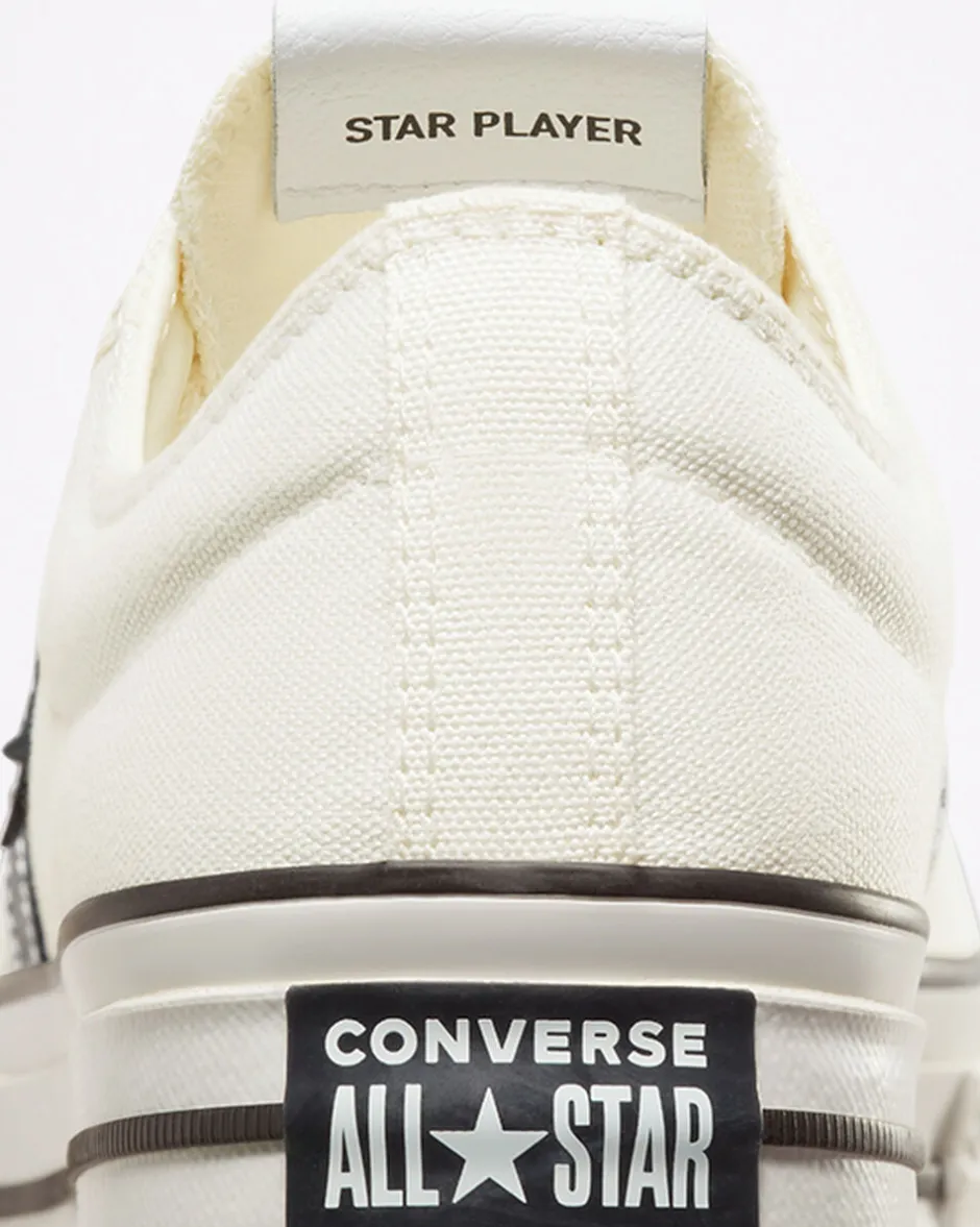 Converse Modelli Bassi|Modelli Bassi<Star Player 76 Bianco vintage/Nero