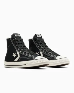 Converse Modelli Alti|Modelli Alti<Star Player 76 Nero/Bianco vintage