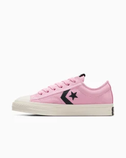 Converse Modelli Bassi|Modelli Bassi<Star Player 76 Black & Pink Tongue Tied/Egret/Foresta nera
