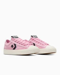 Converse Modelli Bassi|Modelli Bassi<Star Player 76 Black & Pink Tongue Tied/Egret/Foresta nera