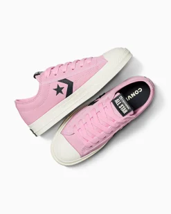 Converse Modelli Bassi|Modelli Bassi<Star Player 76 Black & Pink Tongue Tied/Egret/Foresta nera