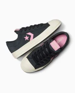 Converse Modelli Bassi|Modelli Bassi<Star Player 76 Black & Pink Foresta nera/Egret/Tongue Tied