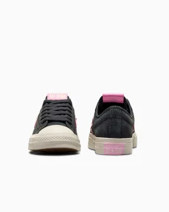 Converse Modelli Bassi|Modelli Bassi<Star Player 76 Black & Pink Foresta nera/Egret/Tongue Tied