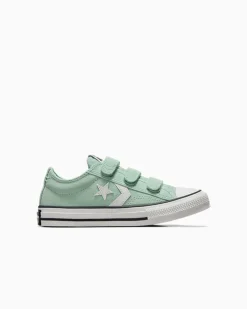 Converse Modelli Bassi|Facile Da Indossare E Togliere<Star Player 76 Easy On Suede Verde aloe/Bianco vintage