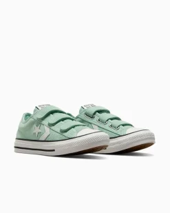 Converse Modelli Bassi|Facile Da Indossare E Togliere<Star Player 76 Easy On Suede Verde aloe/Bianco vintage
