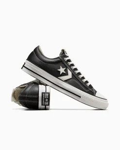 Converse Modelli Bassi|Modelli Bassi<Star Player 76 Fall Leather Black/Vintage White/Silver