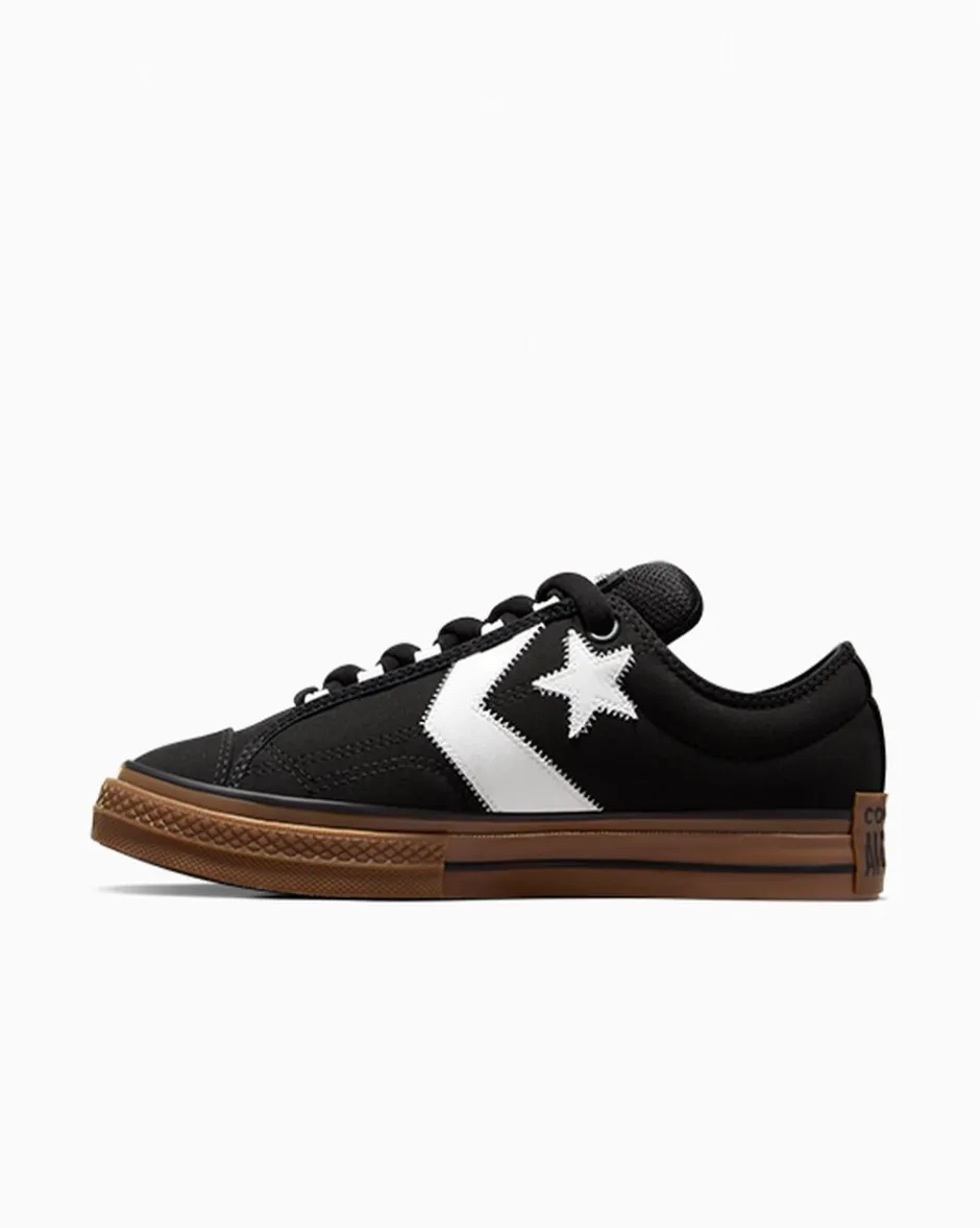 Converse Modelli Bassi|Skateboarding<Star Player 76 Puff Nero/Bianco/Gomma