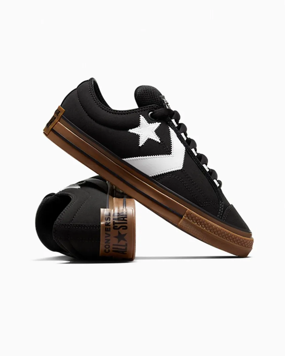 Converse Modelli Bassi|Skateboarding<Star Player 76 Puff Nero/Bianco/Gomma