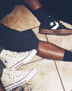 Converse Modelli Bassi|Skateboarding<Star Player 76 Puff Nero/Bianco/Gomma