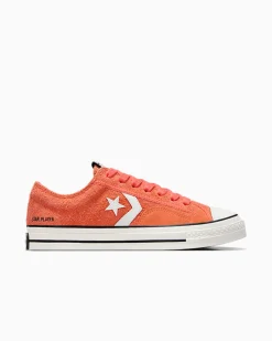 Converse Modelli Bassi|Modelli Bassi<Star Player 76 Suede Lava pallido/Bianco vintage/Nero