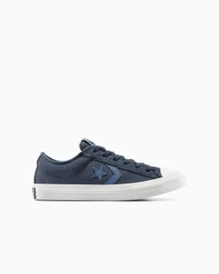 Converse Bambini (Età 4-8 Anni)|Ragazzi (Età 8-12 Anni)<Star Player 76 Suede & Leather Blu mezzanotte/Lakeside Blue